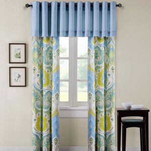 Echo Sardinia Multi Grommets Cotton Window Curtain Panel Pair